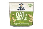 QUAKER Oat So Simple Apple & Blueberry Porridge Pots