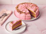 SUSSEX BAKES Rose Battenberg Cake