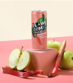 FLAWSOME! Apple & Rhubarb Sparkling Juice Drink (Can)