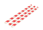 SYSCO EARTH Striped Paper Straw 200mmx8mm