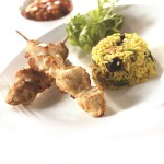 Cooked Plain Chicken Breast Kebab