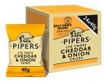 PIPERS Lye Cross Cheddar & Onion Crisps